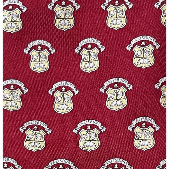 Vineyard Vines Salisbury University Red Gold Silk Tie Class of 2014 - Picture 1 of 3